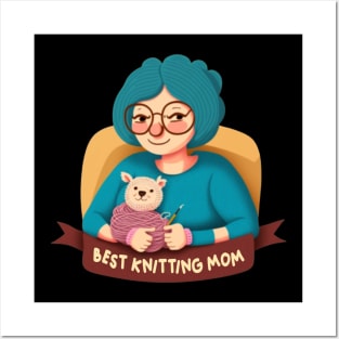 Best Knitting Mom Ever Posters and Art